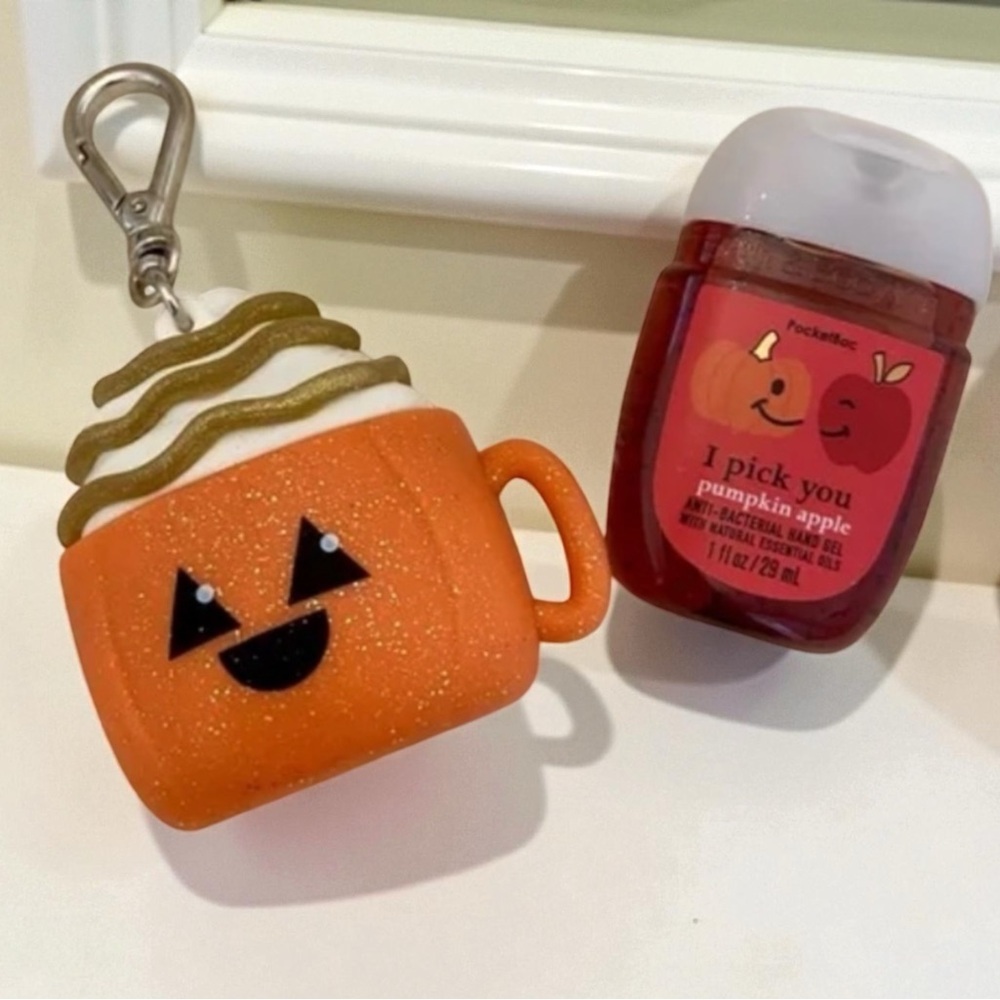 💎 Bath & Body Works Halloween Pumpkin Latte Pocketbac & Pumpkin Apple Refill